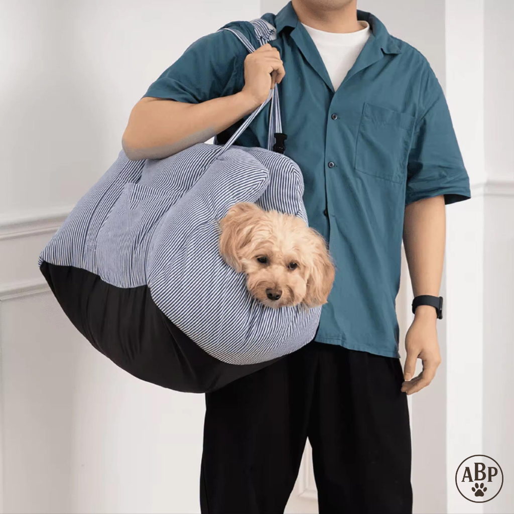 Siège de Transport & Lit Confortable pour Animaux – Panier Portable 2-en-1 pour Chien & Chat