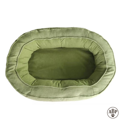 Panier Rond pour Chien & Chat – Lit Ovale Moelleux Déhoussable et Lavable