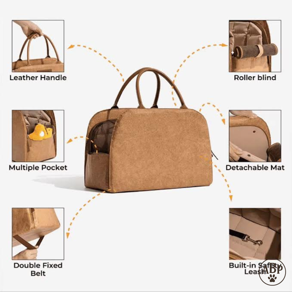 Sac de Transport Élégant pour Chien & Chat – Style, Confort et Sécurité