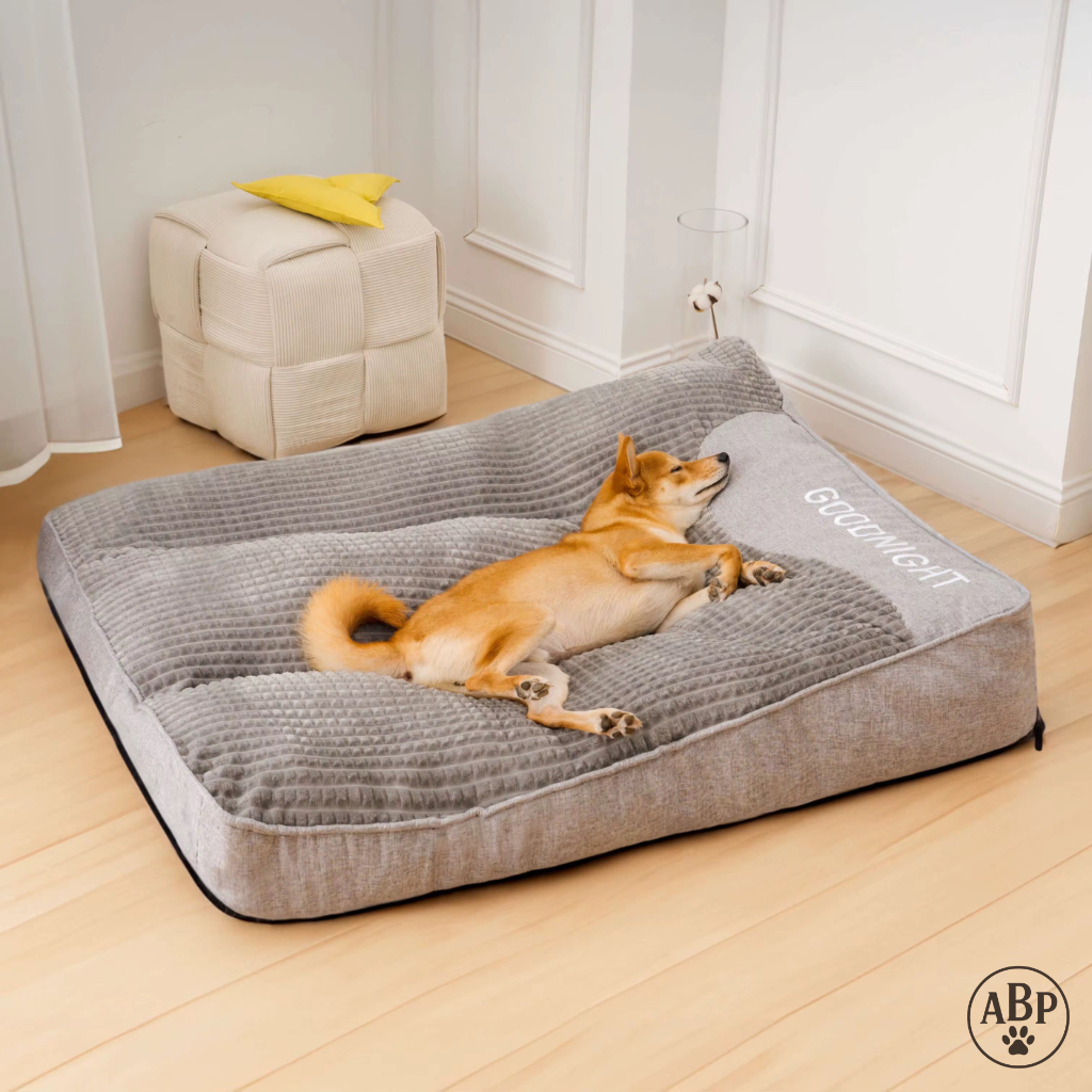 Lit Moelleux pour Chien – Panier et Coussin Moelleux Déhoussable – Idéal Petit & Grand Chien