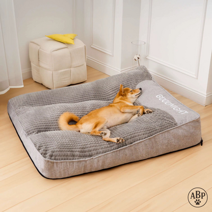 Lit Moelleux pour Chien – Panier et Coussin Moelleux Déhoussable – Idéal Petit & Grand Chien