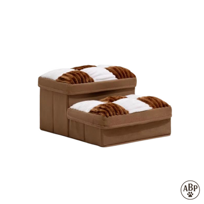 Escaliers pour chien et chat pliables avec coussins moelleux – Marchepied antidérapant pour lit, canapé et voiture