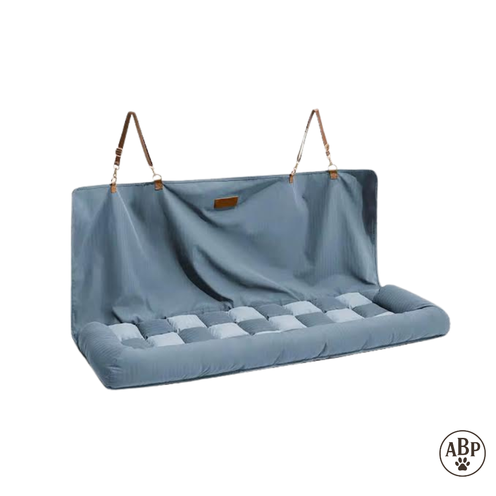 Tapis de Siège Auto pour Chien – Matelas de Voiture Confortable et Sécurisé – Protection Siège + Coussin Antidérapant Déhoussable