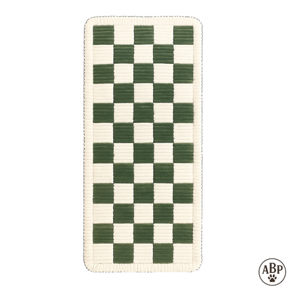 Tapis Moelleux pour Animaux – Coussin Damier Design, Idéal Chien & Chat