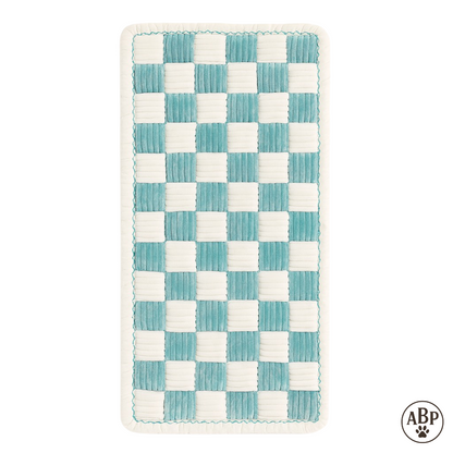 Tapis Moelleux pour Animaux – Coussin Damier Design, Idéal Chien & Chat