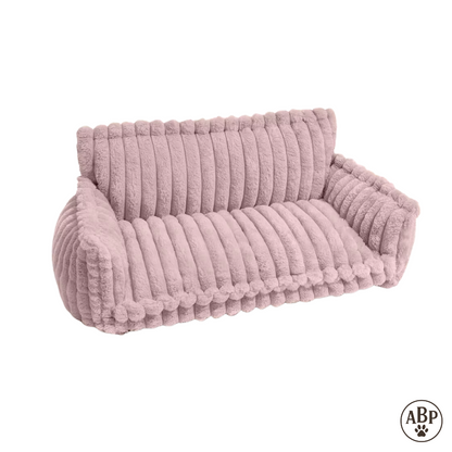Canapé Douillet pour Animaux – Lit Panier Confortable en Fourrure Moelleuse, Style Sofa Design