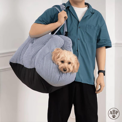 Siège de Transport & Lit Confortable pour Animaux – Panier Portable 2-en-1 pour Chien & Chat