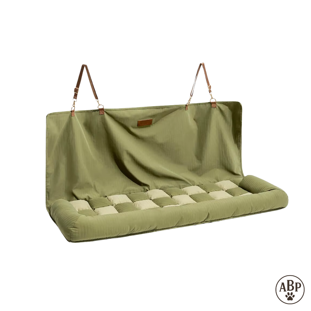 Tapis de Siège Auto pour Chien – Matelas de Voiture Confortable et Sécurisé – Protection Siège + Coussin Antidérapant Déhoussable
