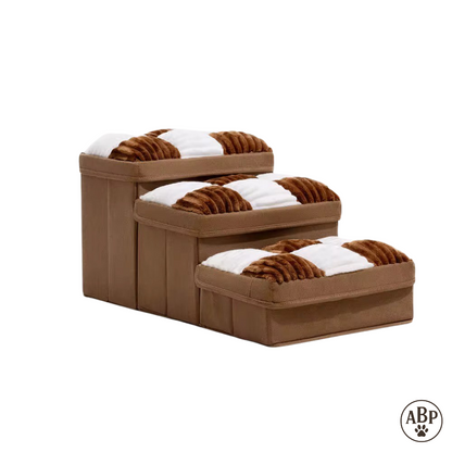 Escaliers pour chien et chat pliables avec coussins moelleux – Marchepied antidérapant pour lit, canapé et voiture