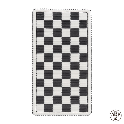 Tapis Moelleux pour Animaux – Coussin Damier Design, Idéal Chien & Chat